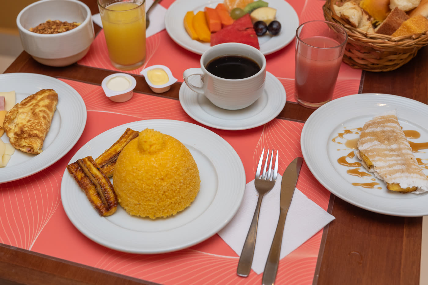 Café da manhã buffet do Verano Pajuçara — incluso na diária